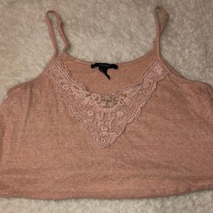 Pastel pink crop top